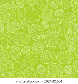 Colorful seamless easter pattern in doodle style. Hand drawn background - ornamental design. Colorful seamless easter pattern in doodle style. Hand drawn background - ornamental design.