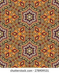 Colorful seamless ethnic pattern background