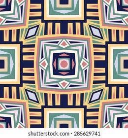 Colorful seamless ethnic pattern background