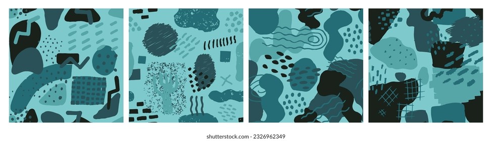 Colorful Seamless Fashion Beauty Decor Wrapping. Orange Continuous Stylish Modern Lines, Seamless Background. Pastel Endless Round Artistic Shape Collection