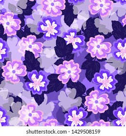colorful seamless floral background, vector