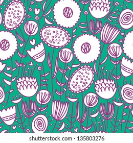 Colorful seamless floral pattern