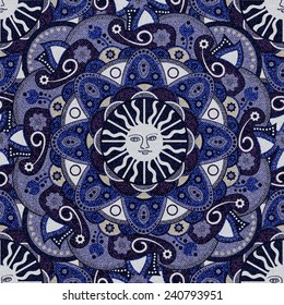 Colorful seamless floral pattern