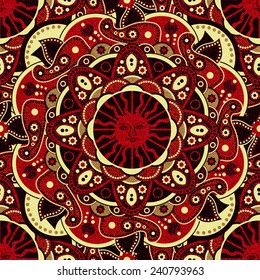 Colorful seamless floral pattern