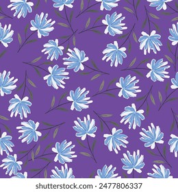 Colorful seamless floral pattern that is repeatable. Clean and beautiful Vector