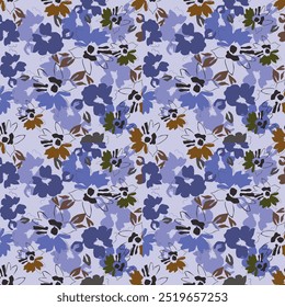 Patrón floral inconsútil colorido que es repetible. Vector limpio y hermoso