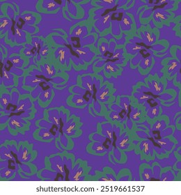 Farbige nahtlose Blumenmuster, die wiederholbar ist. Sauber und schön Vektor