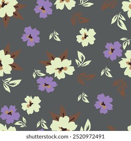 Patrón floral inconsútil colorido que es repetible. Vector limpio y hermoso