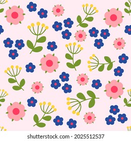 Fondo vectorial de patrón floral colorido y transparente. Diseño de patrones vectoriales sin inconvenientes para papel, cubierta, tela, decoración interior y otros usuarios.