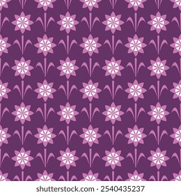 colorful seamless flowers pattern design for decorating wallpaper wrapping paper fabric backdrop and etc.