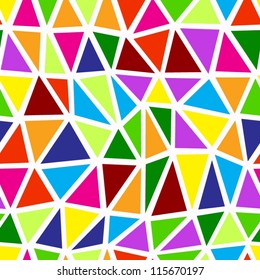 Colorful seamless geometric pattern.