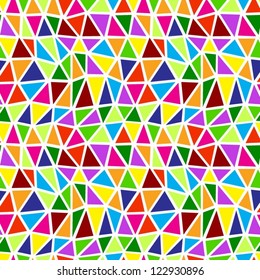 Colorful seamless geometric pattern.