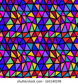 Colorful seamless geometric pattern. 