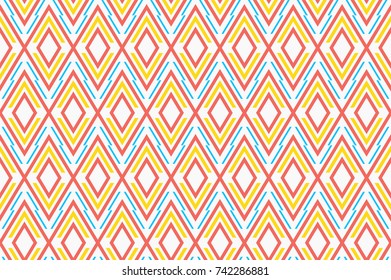 Colorful seamless geometric pattern