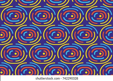 Colorful seamless geometric pattern
