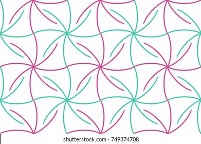 Colorful seamless geometric pattern