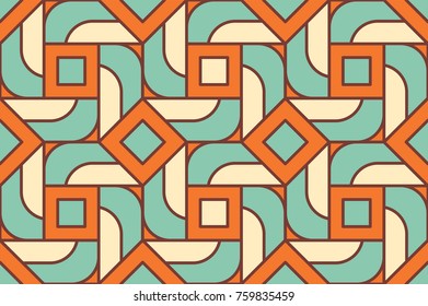 Colorful seamless geometric pattern