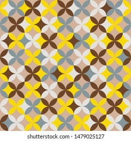 Colorful seamless geometric pattern background. Abstract design.