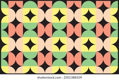 Farbige nahtlose geometrische Muster Hintergrund. Abstraktes Design.