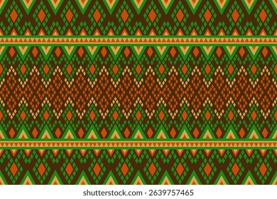 Colorful seamless geometric pattern. Ethnic, exotic embroidery pattern. Native, tribal pattern design for ornament, carpet, printing, cover, textile, fabric, tiles, background, cloth, scarf, knitwear