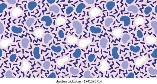 Colorful seamless geometric pattern. Modern abstract background. Hipster Memphis style.