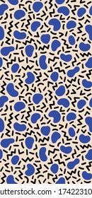 Colorful seamless geometric pattern. Modern abstract background. Hipster Memphis style.