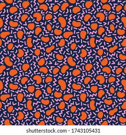 Colorful seamless geometric pattern. Modern abstract background. Hipster Memphis style.