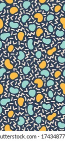 Colorful seamless geometric pattern. Modern abstract background. Hipster Memphis style.