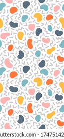 Colorful seamless geometric pattern. Modern abstract background. Hipster Memphis style.