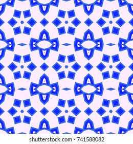 Colorful seamless geometric pattern. Ornamental, mosaic vector background. Suitable for textile, tile, fashion, package.