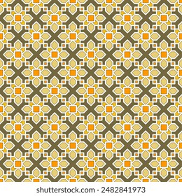 Colorful seamless geometric pattern. Suitable for various design purposes of textiles, tiles, wallpapers, backgrounds, etc.