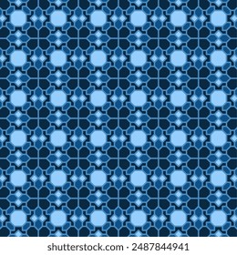 Colorful seamless geometric pattern. Suitable for various design purposes of textiles, tiles, wallpapers, backgrounds, etc.