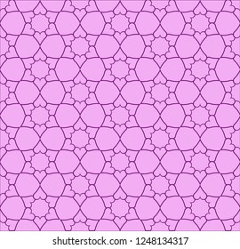 Colorful seamless geometric repeating tile pattern