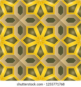 Colorful seamless geometric repeating tile pattern