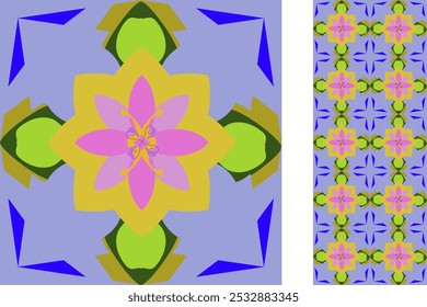 Kachelsatz. Abstrakter geometrischer Hintergrund. Vektorgrafik. Nahtloses geometrisches Muster. Design für Hintergrund, Tapete, Küche, Bad und etc.