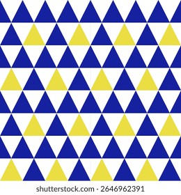 Colorful seamless geometric triangle pattern vector wallpaper for abstract retro design
