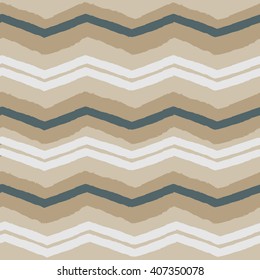Colorful seamless hand drawn pattern chevron