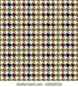 Colorful Seamless Houndstooth Pattern