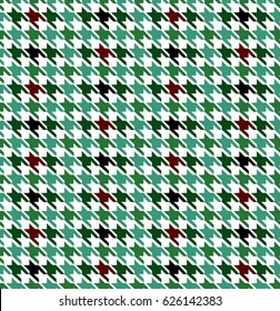 Colorful Seamless Houndstooth Pattern