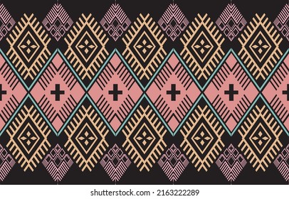 Colorful seamless ikat Persian Carpet. Ethnic texture abstract ornament. Mexican Traditional Carpet Fabric Texture. Arabic,turkish carpet ornament. African textures and traditional motifs, vintage.