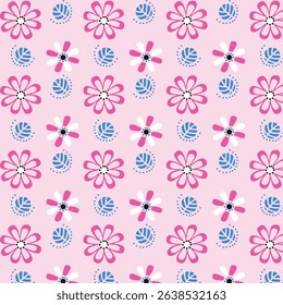 Colorful seamless kids pattern with cute animals and playful elements – perfect for children’s clothing, nursery decor, and wrapping paper designs