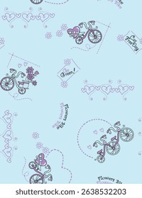 Colorful seamless kids pattern with cute animals and playful elements – perfect for children’s clothing, nursery decor, and wrapping paper designs