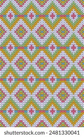 patrón de punto sin costura colorido, diseño de patrón sin costura para decorar, Fondo de pantalla, papel de embalaje, tela, telón de fondo y etc., fondo abstracto.