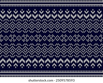 Farbiges, nahtloses Strickmuster. Design für Capet, Verpackung, Kleidung, Stricken, Ikkat, Ikat, Stoff.