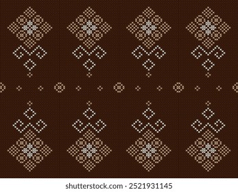Colorful seamless knitting pattern. Design for capet, wrapping, clothing, knitting, Ikkat, ikat, fabric.