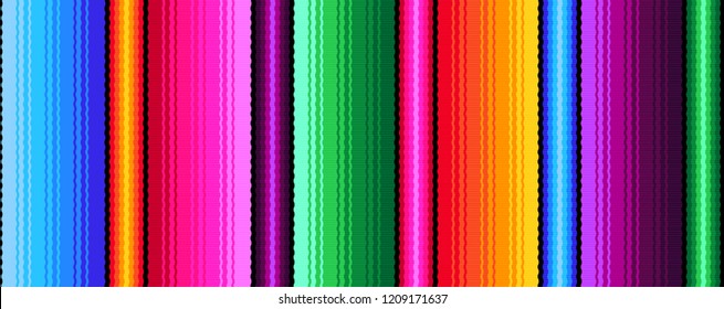 colorful seamless mexican style pattern. serape gesign