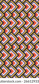 Colorful seamless modern geometric pattern. Japanese style pattern business vector banners