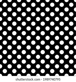 Colorful seamless monochrome polka dots pattern for wallpaper,fabric,paper,texture. Vector illustration.