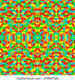 Colorful seamless mosaic pattern