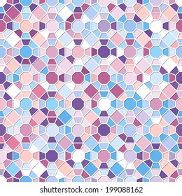 Colorful seamless mosaic pattern. Can be used in textiles, for book design, website background